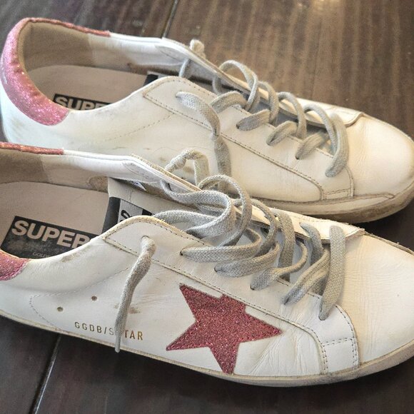 Golden Goose Super-Star Classic Low Top Leather Sneakers Women's  size 10 - Picture 2 of 14